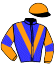 casaque portée par Santiago Mlle D. jockey du cheval de course HARD TALK (FR), information pmu ZETURF
