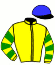 casaque portée par Baron Axe.  jockey du cheval de course MONTE CINTO (IE), information pmu ZETURF