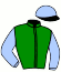casaque portée par Guyon M. jockey du cheval de course PALAU, information pmu ZETURF