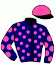 casaque portée par Boutin Hug. jockey du cheval de course SOWGAY, information pmu ZETURF