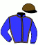 casaque portée par Berge C. jockey du cheval de course FROSTY BAY, information pmu ZETURF