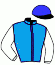 casaque portée par Borrelli P. jockey du cheval de course KICK BOXING, information pmu ZETURF