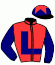 casaque portée par Kratochvil J. jockey du cheval de course DSCHINGIS FIRST, information pmu ZETURF