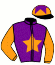 casaque portée par Re G. jockey du cheval de course ISLAND EMERY, information pmu ZETURF