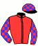 casaque portée par Pacaut Mlle C. jockey du cheval de course FIRST TRIPLE, information pmu ZETURF
