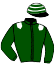 casaque portée par Guyon M. jockey du cheval de course MOLLY WEASLEY, information pmu ZETURF