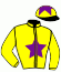 casaque portée par Planque S. jockey du cheval de course BORN IN PURPLE, information pmu ZETURF