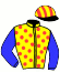 casaque portée par Nicoleau J. jockey du cheval de course MULAN OF SAINTS, information pmu ZETURF