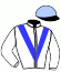 casaque portée par Piccone T. jockey du cheval de course BLUSH ME, information pmu ZETURF