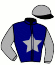 casaque portée par Gillet T. jockey du cheval de course GEDEON MADRIK, information pmu ZETURF