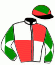 casaque portée par Beaurain T. jockey du cheval de course STORMICAYA, information pmu ZETURF