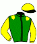 casaque portée par Pasquier S. jockey du cheval de course FREJA, information pmu ZETURF
