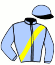 casaque portée par Braye K. jockey du cheval de course SADANORI, information pmu ZETURF