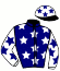 casaque portée par Toussaint A. jockey du cheval de course MOONWALK STEP, information pmu ZETURF