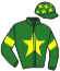casaque portée par Meury G. jockey du cheval de course LADY LAWA, information pmu ZETURF casaque portée par Meury G. jockey du cheval de course LADY LAWA, information pmu ZETURF
