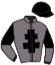 casaque portée par Suisse Mlle Léa jockey du cheval de course GENTO DES OBEAUX, information pmu ZETURF
