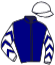 casaque portée par Vandamme Luc. jockey du cheval de course HAVANIA, information pmu ZETURF