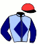 casaque portée par Bernard A. jockey du cheval de course HETRE ROUGE, information pmu ZETURF