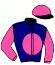 casaque portée par Demuro C. jockey du cheval de course SHANGHAI SPIRIT, information pmu ZETURF