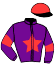 casaque portée par Castel P. jockey du cheval de course KIMIKO, information pmu ZETURF