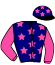 casaque portée par Salmon D. jockey du cheval de course APRIL FLOWER, information pmu ZETURF casaque portée par Salmon D. jockey du cheval de course APRIL FLOWER, information pmu ZETURF