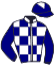 casaque portée par Lefebvre Mr C. jockey du cheval de course STRANGE MAGIC, information pmu ZETURF