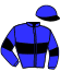 casaque portée par Mayeur R. jockey du cheval de course TROUVAILE DEBELAIR, information pmu ZETURF