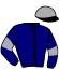 casaque portée par Zuliani A. jockey du cheval de course LE CABERNET, information pmu ZETURF