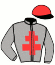 casaque portée par Lefebvre Mr C. jockey du cheval de course SPIDER BLACK, information pmu ZETURF