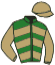 casaque portée par Poggionovo Mme Lau. jockey du cheval de course AIGRETTE, information pmu ZETURF