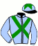 casaque portée par Suisse Mlle Léa jockey du cheval de course LES FEUXGRETS, information pmu ZETURF casaque portée par Suisse Mlle Léa jockey du cheval de course LES FEUXGRETS, information pmu ZETURF