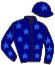 casaque portée par Pouchin A. jockey du cheval de course RIKA DE LA VIS, information pmu ZETURF