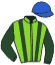 casaque portée par Bachelot T. jockey du cheval de course ALTHURAYA, information pmu ZETURF