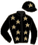 casaque portée par Guyon M. jockey du cheval de course BANSHIE, information pmu ZETURF