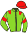 casaque portée par Nicco Mlle A. jockey du cheval de course COMTE NOIR, information pmu ZETURF
