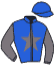 casaque portée par Madamet A. jockey du cheval de course GOLD NUGGET, information pmu ZETURF
