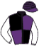 casaque portée par Mangione R. jockey du cheval de course LADY LOU, information pmu ZETURF