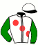 casaque portée par Molins Mme Amb. jockey du cheval de course STELLE DI MARE, information pmu ZETURF