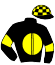 casaque portée par Da Silva J. jockey du cheval de course GUERRE DES GAULES (AQ), information pmu ZETURF