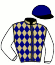 casaque portée par Curtis N. jockey du cheval de course EMAK D'AIRY (AQ), information pmu ZETURF