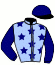 casaque portée par Lequien Mlle C. jockey du cheval de course BIBOX (AQ), information pmu ZETURF