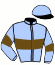 casaque portée par Reveley J. jockey du cheval de course HOOLIGAN (IE), information pmu ZETURF
