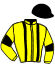 casaque portée par De Giles F. jockey du cheval de course FALCAO FOLISH (FR), information pmu ZETURF