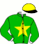 casaque portée par Guyon M. jockey du cheval de course GLENDA (FR), information pmu ZETURF