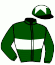 casaque portée par Giles De F. jockey du cheval de course ROYAL REGARD (FR), information pmu ZETURF