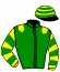 casaque portée par Besson F. jockey du cheval de course ZIALIGHT (FR), information pmu ZETURF