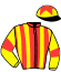 casaque portée par D' Andigne O. jockey du cheval de course RIGHT MIND (FR), information pmu ZETURF