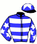 casaque portée par Hardouin E. jockey du cheval de course BIGMOUTH (FR), information pmu ZETURF