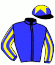 casaque portée par Mescam D. jockey du cheval de course MISSED CUE (FR), information pmu ZETURF