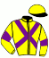 casaque portée par Valle Skar Mlle F. jockey du cheval de course CABAL (FR), information pmu ZETURF